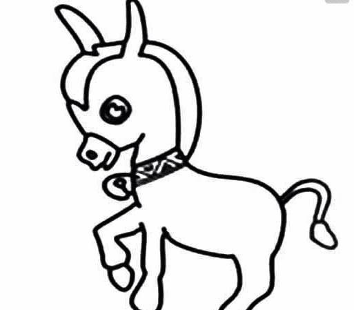 驴的简笔画图片大全 驴的简笔画图片大全彩色