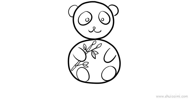 用数字画动物之熊猫儿童画怎么画 用数字画动物之熊猫简笔画简单又好看