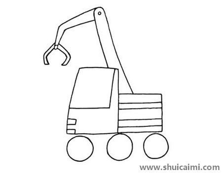 吊车儿童简笔画