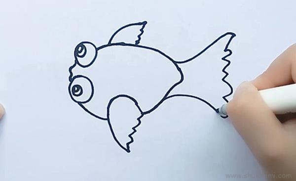 金鱼儿童画怎么画？金鱼儿童画的画法步骤教程