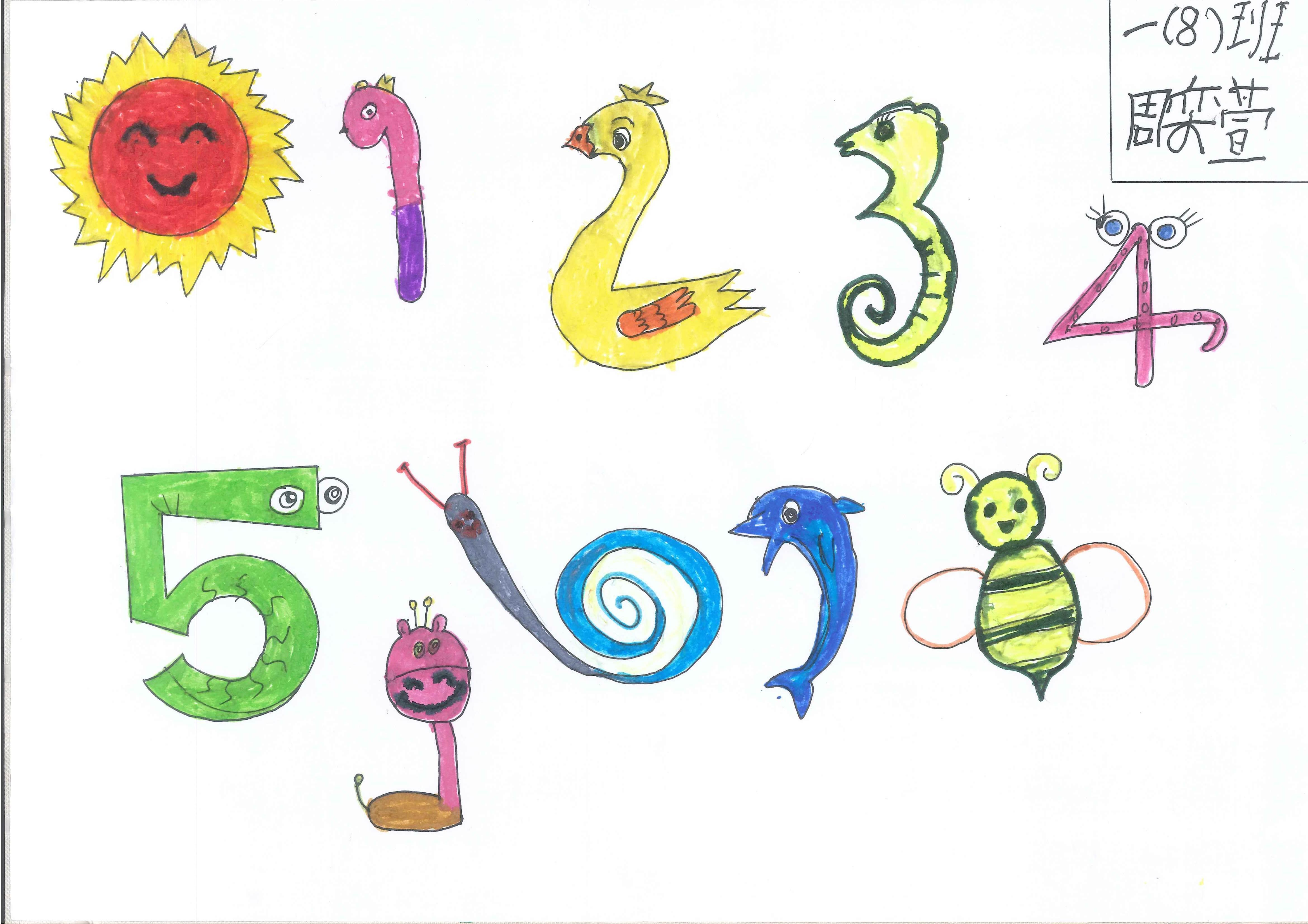 数字简笔画动物1到10 数字简笔画动物1到10图片