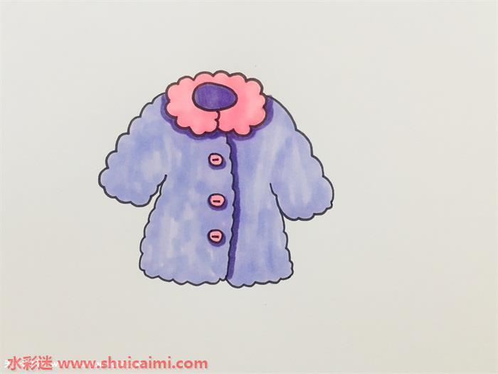 外衣简笔画怎么画简单好看彩色