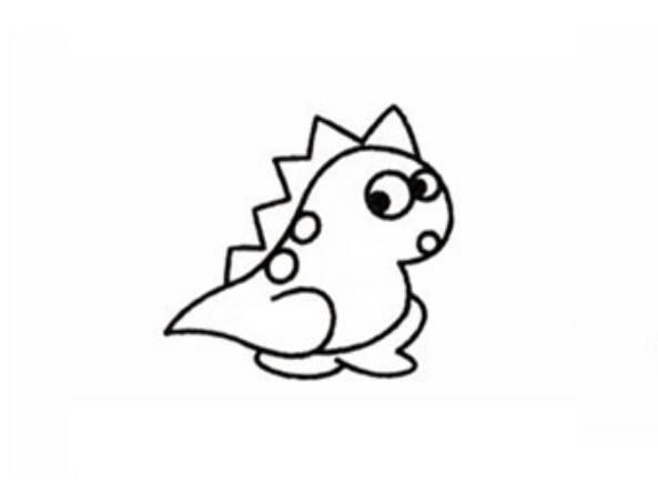 小恐龙简笔画 小恐龙简笔画图片可爱