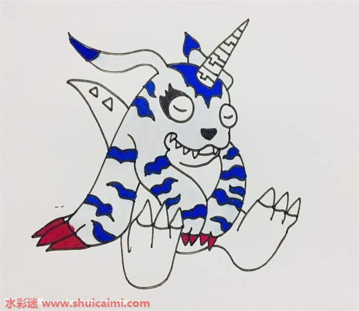 加布兽怎么画 加布兽简笔画简单