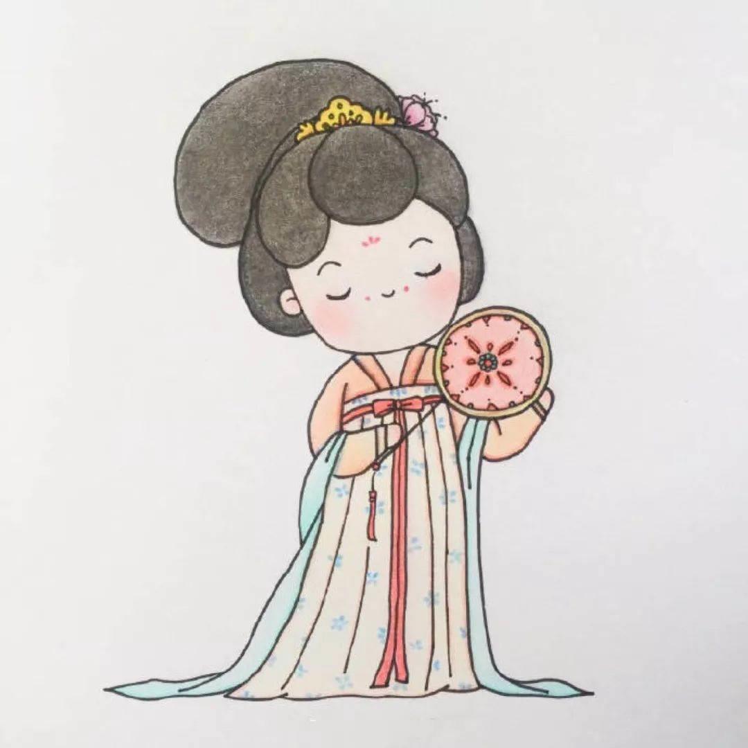 汉服简笔画 汉服简笔画男