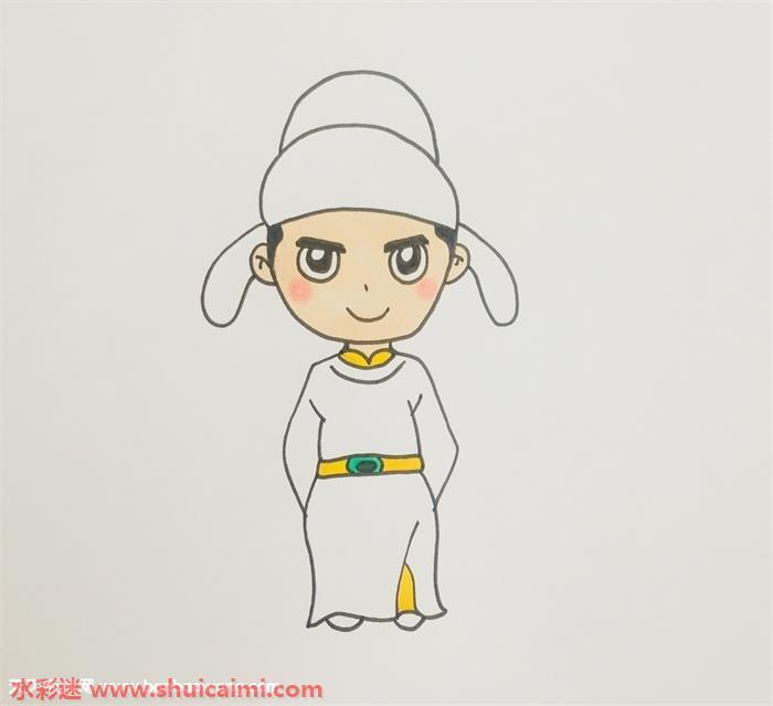 李白怎么画 李白简笔画步骤图