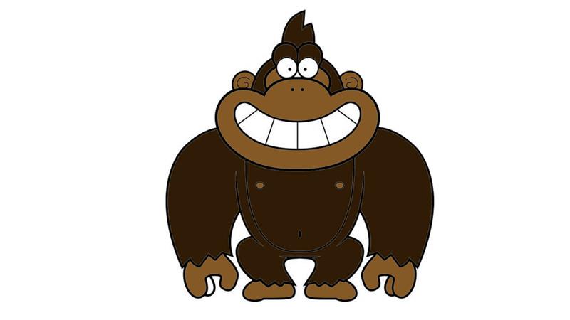 大猩猩简笔画怎么画 大猩猩简笔画简单