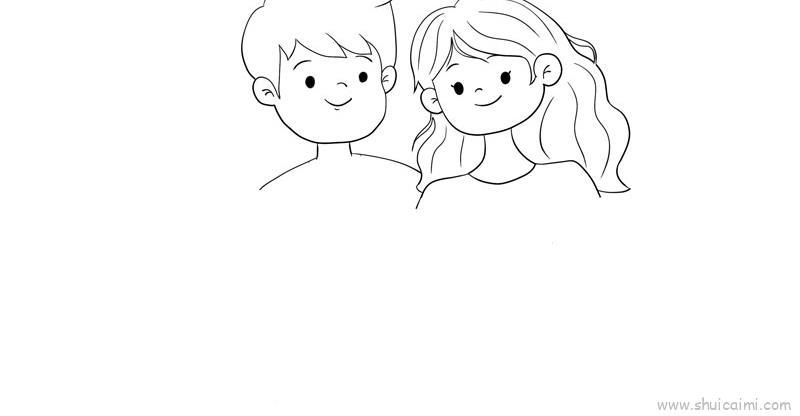 四口之家全家福儿童画怎么画 四口之家全家福简笔画顺序