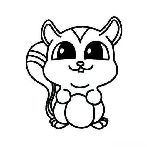 松鼠简笔画图片大全 松鼠简笔画图片大全彩色