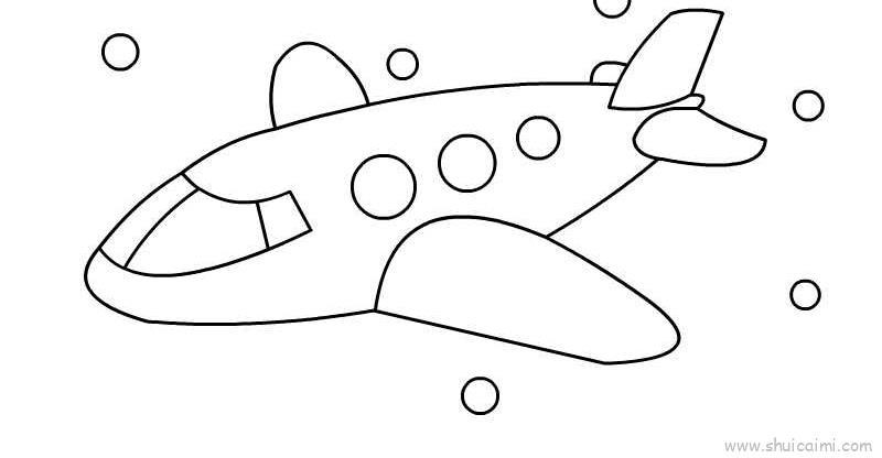 飞机模型儿童画怎么画 飞机模型简笔画简单