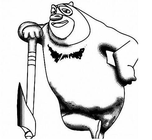 熊二简笔画 熊二简笔画彩色