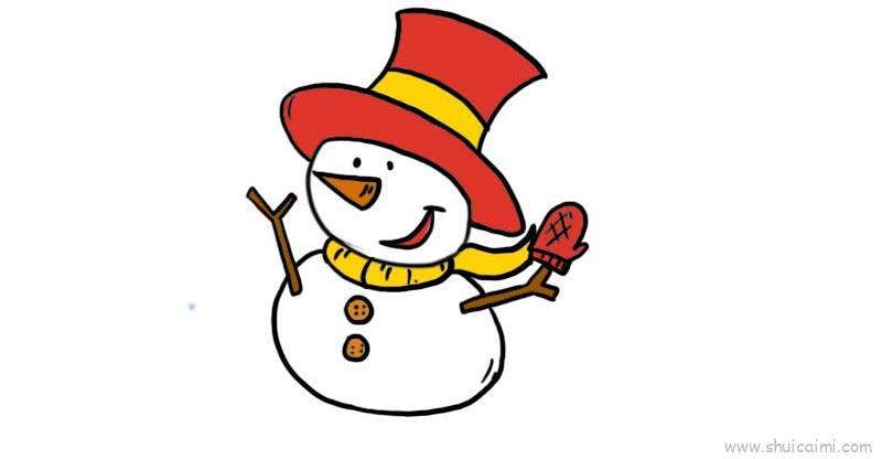 雪人儿童画怎么画 雪人简笔画图片大全