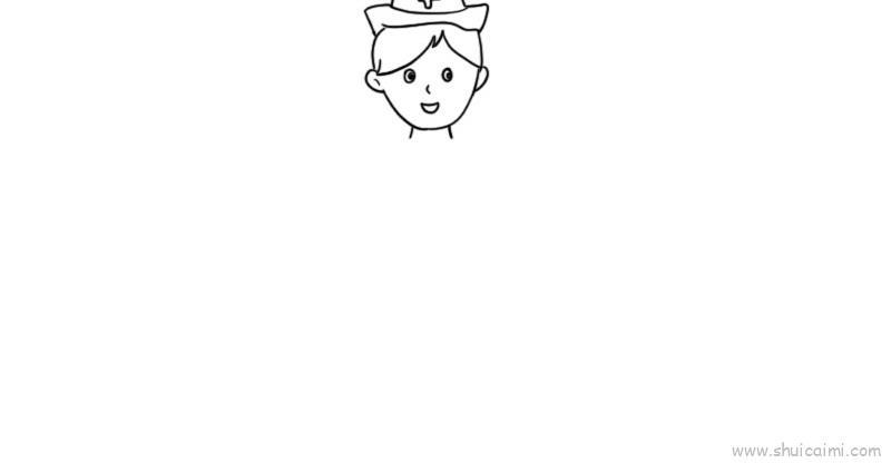 最美护士儿童画怎么画 最美护士简笔画图片大全