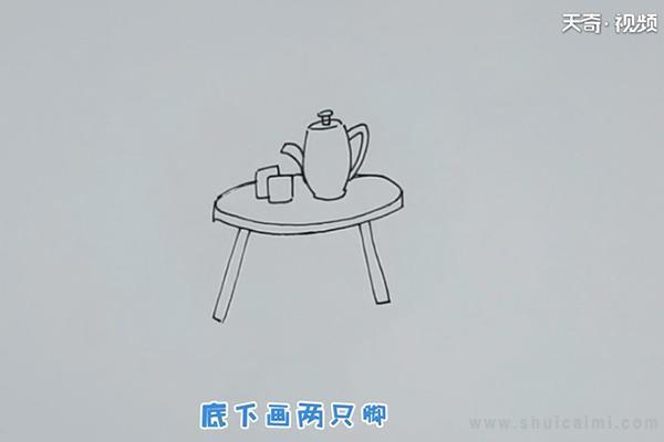 桌子简笔画怎么画 桌子简笔画图片