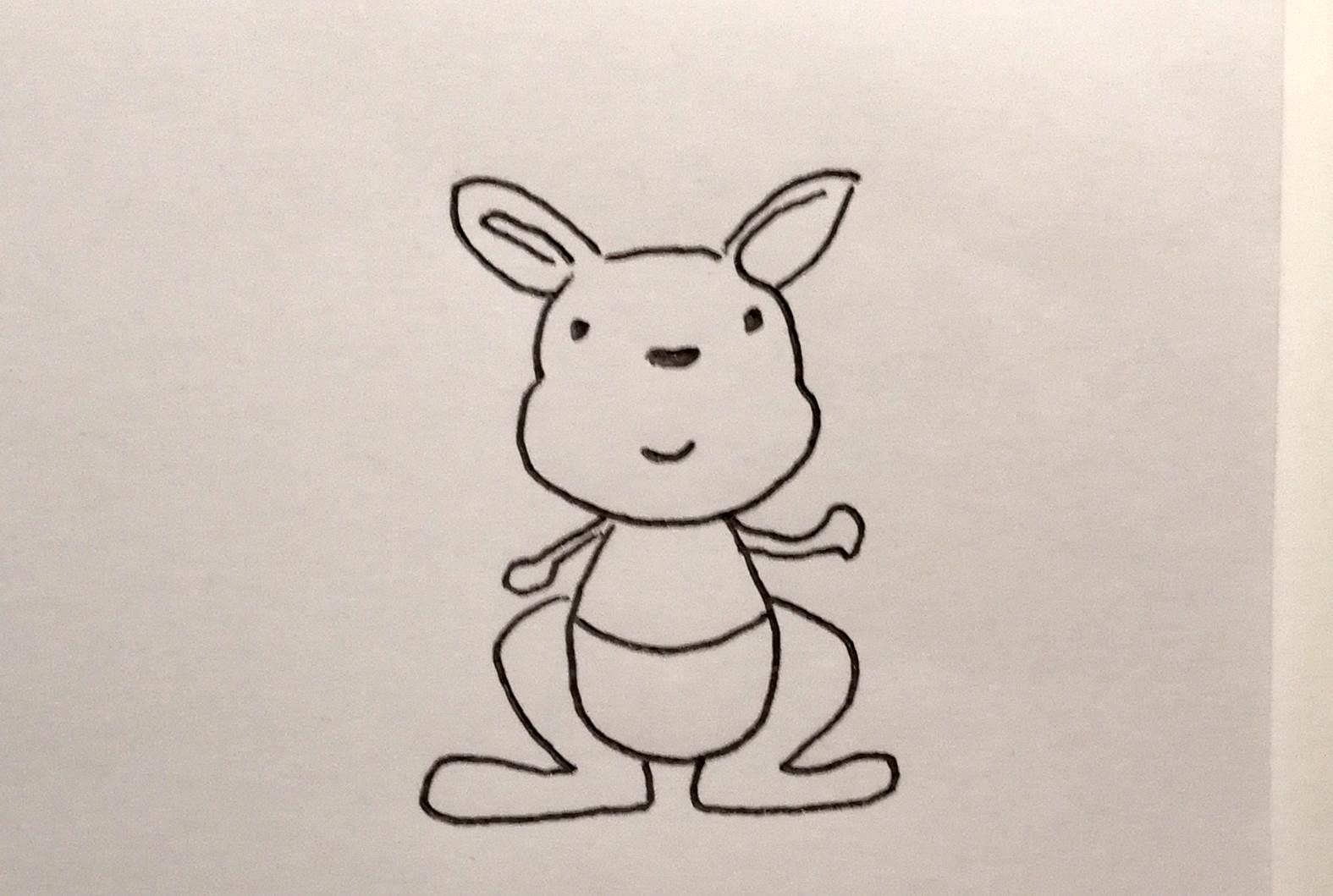 袋鼠简笔画图片大全 袋鼠简笔画图片大全大图