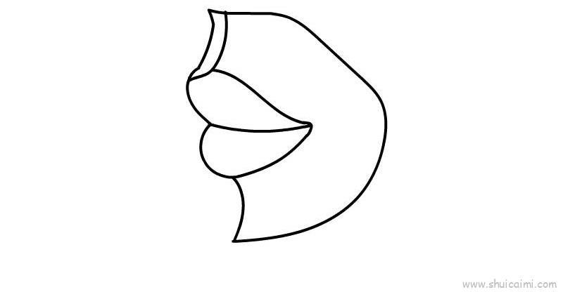 嘴巴儿童画怎么画 嘴巴简笔画顺序