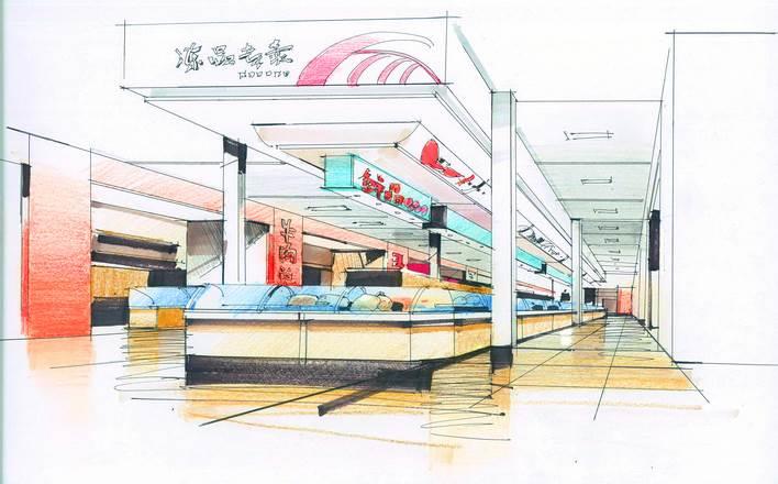 商场的简笔画图片大全 商场简笔画图片大全简单