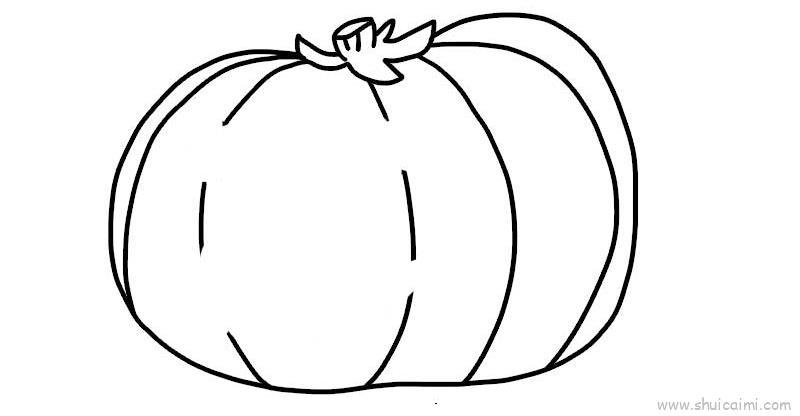 南瓜儿童画怎么画 南瓜简笔画好看