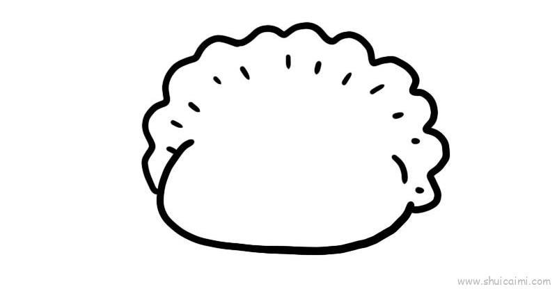 饺子儿童画怎么画 饺子简笔画步骤