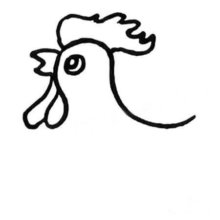 公鸡的简笔画