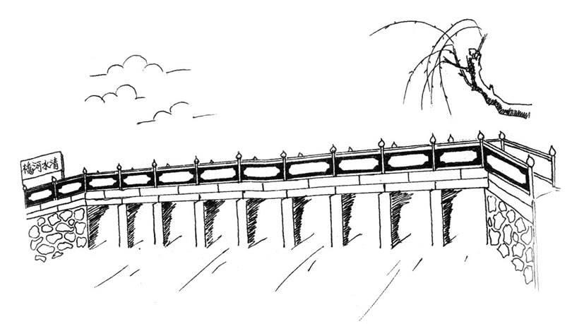 赵州桥简笔画 赵州桥简笔画图片