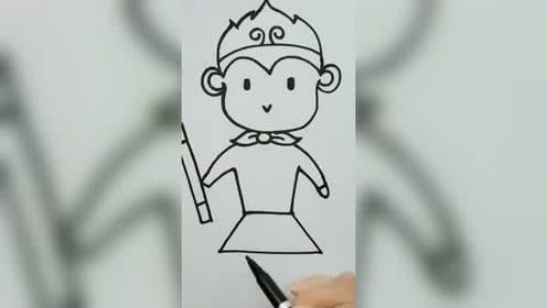 孙悟空的简笔画 孙悟空的简笔画简单