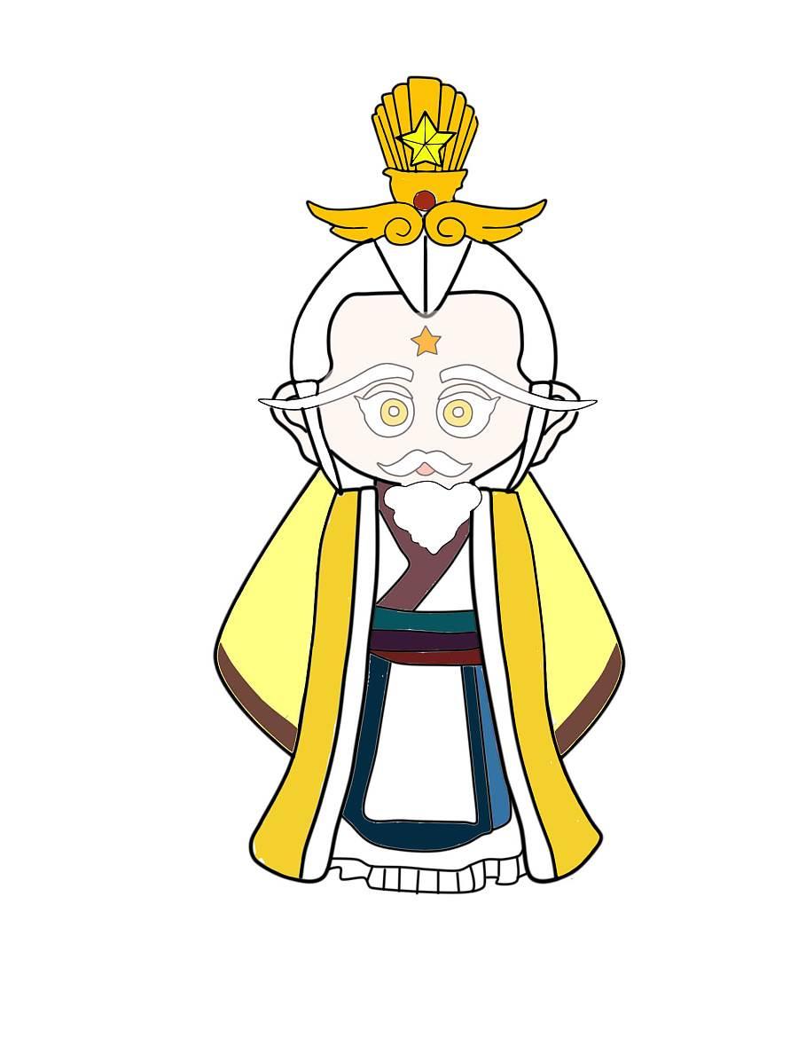 超简单的玉帝简笔画 超简单的玉帝简笔画图片