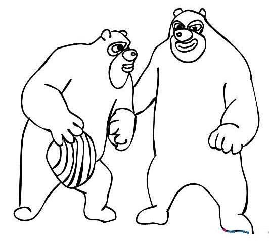 熊大熊二卡通简笔画 熊大卡通图片简笔画怎么画