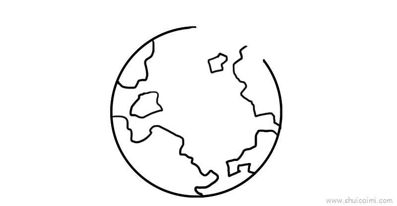 世界地球日儿童画怎么画 世界地球日简笔画画法