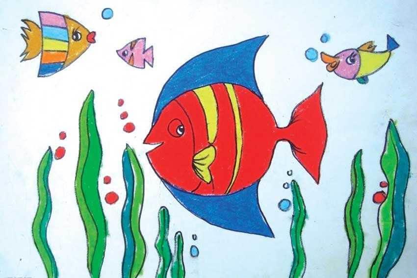 海底简笔画图片大全 海底世界简笔画图片大全
