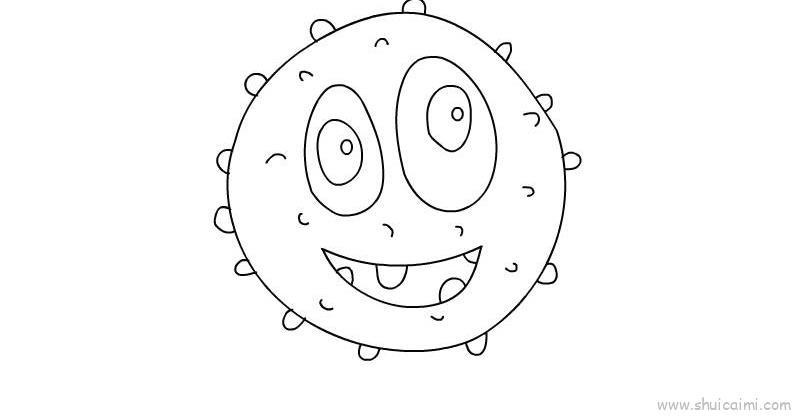 病毒教程儿童画怎么画 病毒教程简笔画简单