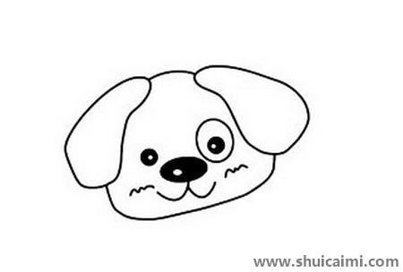 可爱的小狗儿童简笔画