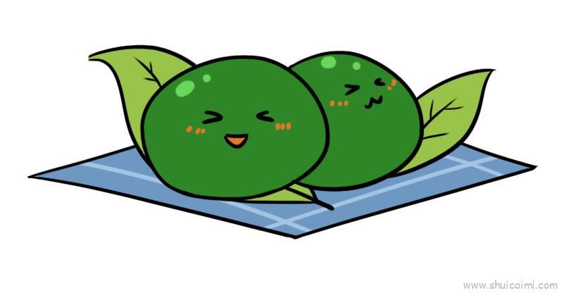 寒食节青团儿童画怎么画 寒食节青团简笔画图片大全