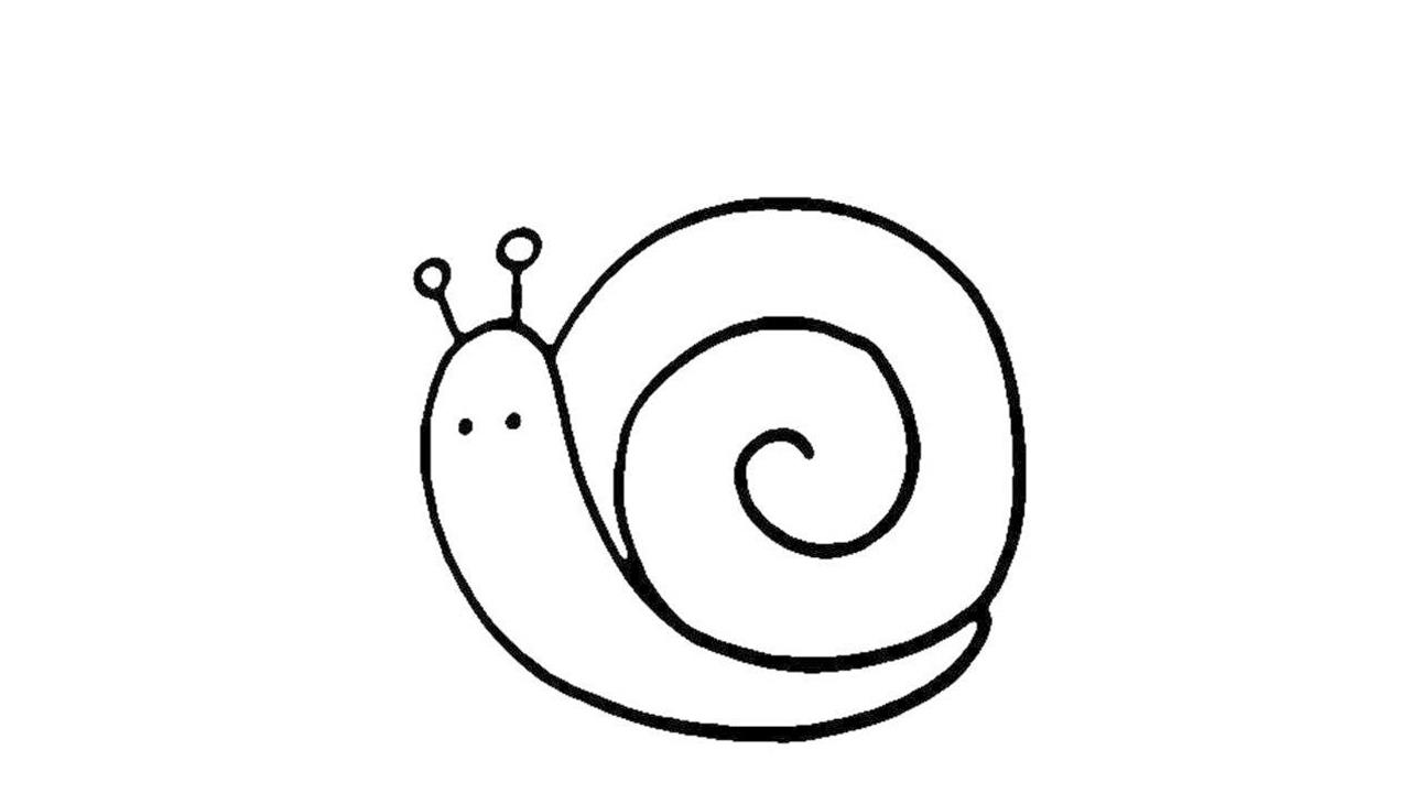 蜗牛的简笔画怎么画 蜗牛简笔画步骤
