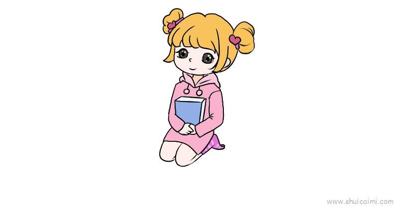 少女人物儿童画怎么画 少女人物简笔画顺序