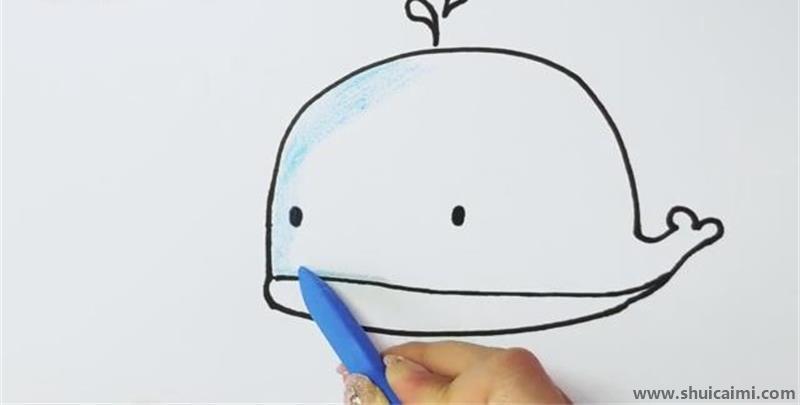 鲸鱼儿童简笔画怎么画 鲸鱼儿童画图片大全