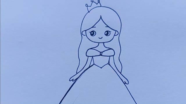 简笔画小公主 简笔画小公主怎么画