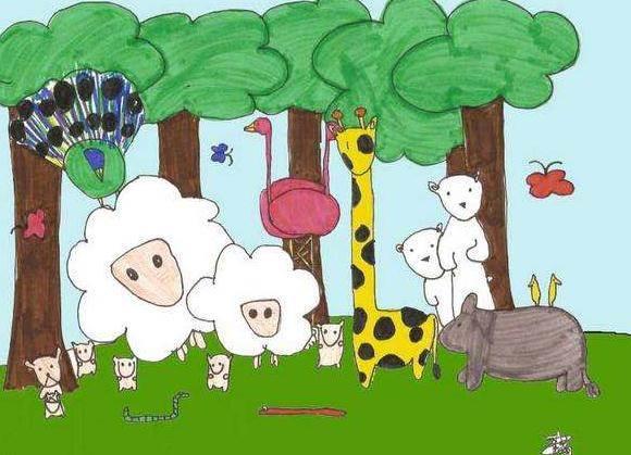 动物园简笔画图片大全 动物园简笔画图片大全简单