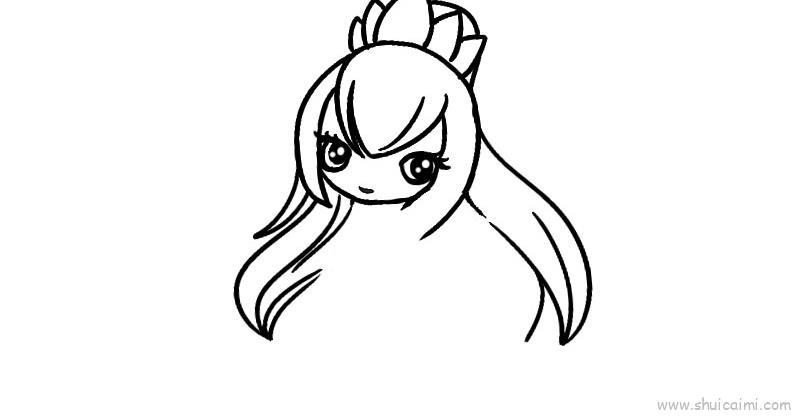 简单的叶罗丽儿童简笔画绘画步骤