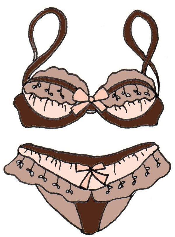 蕾丝Bra的简笔画怎么画 蕾丝Bra的简笔画简单