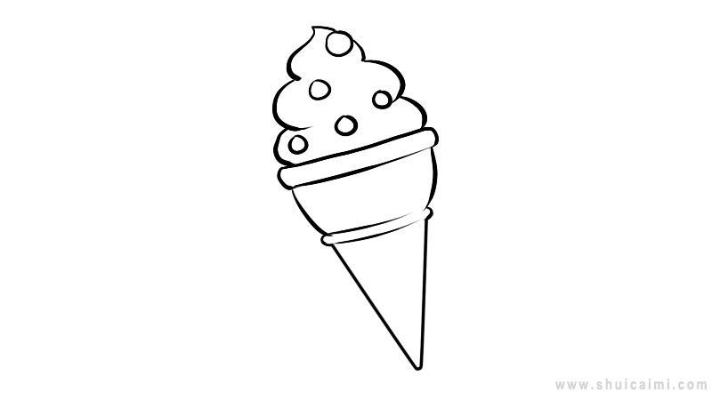 冰淇淋简笔画怎么画 冰淇淋简笔画顺序
