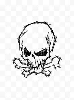 骷髅头简笔画 骷髅头简笔画可爱