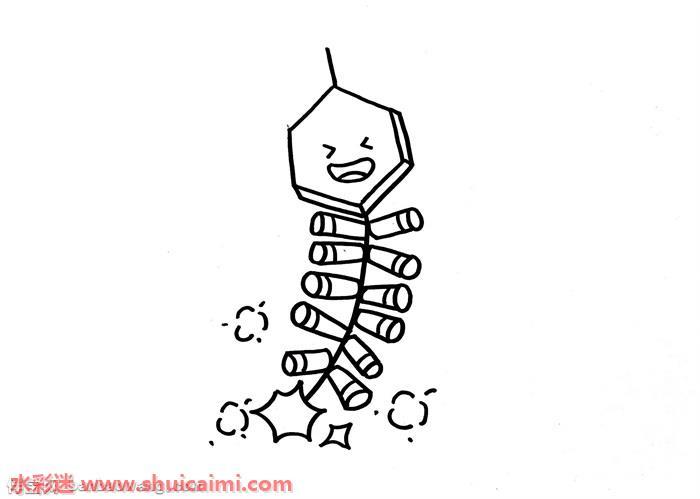 一串鞭炮怎么画 一串鞭炮简笔画步骤图