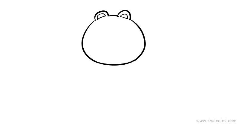 布朗熊儿童画怎么画 布朗熊简笔画步骤