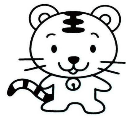 老虎图片简笔画 手绘老虎图片简笔画