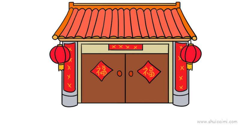 新年房子儿童画怎么画 新年房子简笔画画法