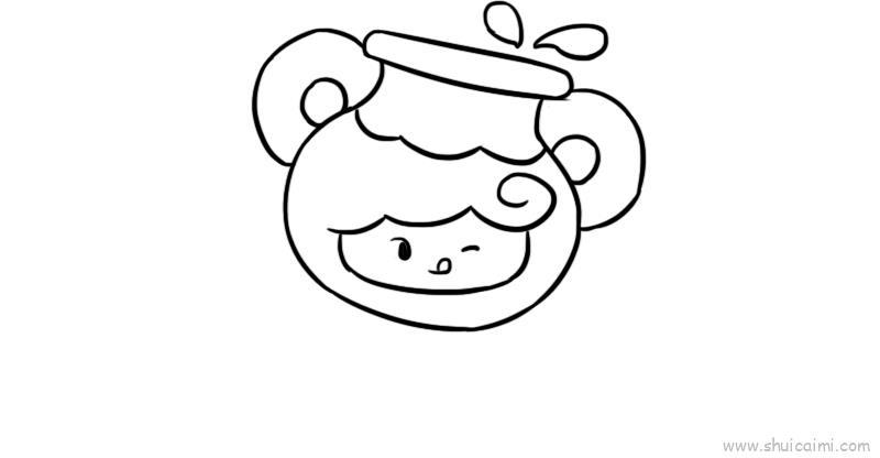 十二星座q版萌图水瓶座儿童画怎么画 十二星座q版萌图水瓶座简笔画图片