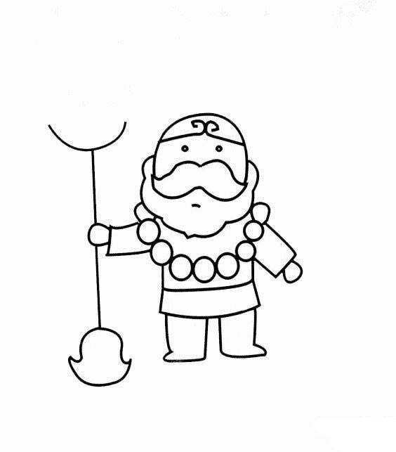西游记人物简笔画 西游记人物简笔画四人