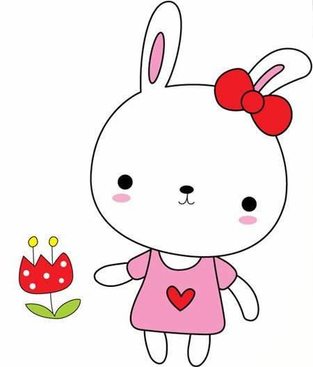 小兔子简笔画可爱 小兔子简笔画可爱呆萌