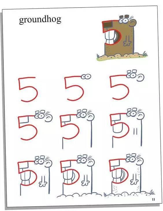 数字动物简笔画 数字动物简笔画教程